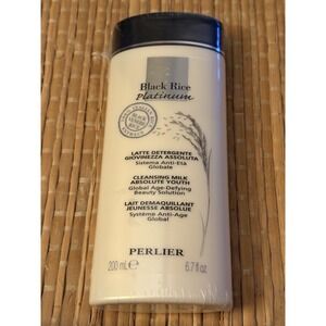 Perlier Black Rice‎ Platinum Cleansing Milk Youth Face Cleanser 6.7 oz New